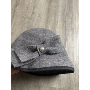 Calvin Klein Women's Gray Wool Bucket Hat One Size Fits NWT